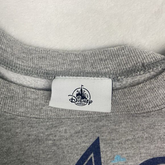 Disney 2019 Mickey and Friends Graphic Print Adult Large Gray Crewneck Pullover - Picture 5 of 6